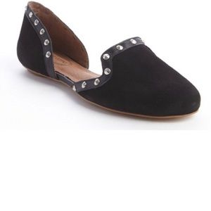 Corso Como Faux Suede Leather Studded Loafers Sz 8